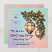 カスタマイズ可能なクリスマス招待状 招待状 (正面/裏面)