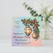 カスタマイズ可能なクリスマス招待状 招待状 (スタンド正面)