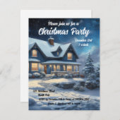 カスタマイズ可能なクリスマス招待状 招待状 (正面/裏面)