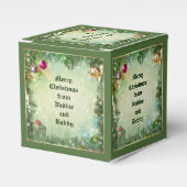 カスタマイズ可能なクリスマス特典ボックス フェイバーボックス (正面サイド)
