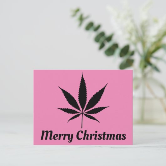 カスタマイズ可能なクリスマス ポストカード (スタンド正面)