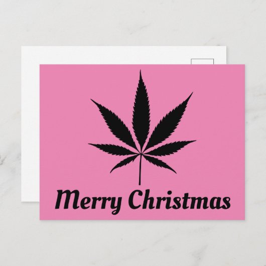 カスタマイズ可能なクリスマス ポストカード (正面/裏面)