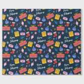 カスタマイズ可能なクリスマス ラッピングペーパー (フラット)