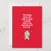 カスタマイズ可能なクリスマス 招待状 (裏面)