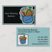 カスタマイズ可能なクリーニングの名刺のテンプレート 名刺 (正面/裏面)