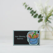 カスタマイズ可能なクリーニングの名刺のテンプレート 名刺 (スタンド正面)