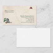 カスタマイズ可能なクリーニングサービスホーム8ライン 名刺 (正面/裏面)