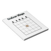 カスタマイズ可能なクルーズビンゴボード ノートパッド (アングル)
