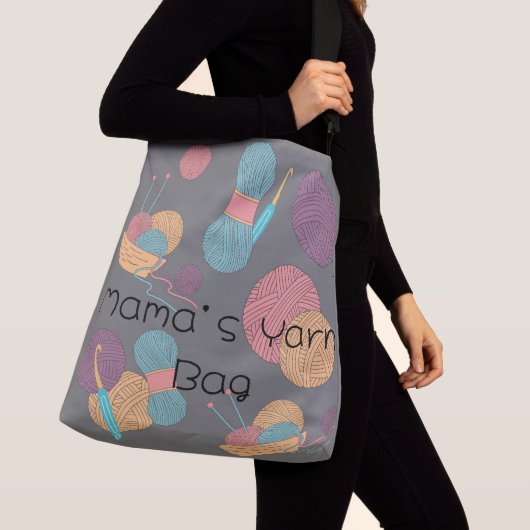 カスタマイズ可能なクロスボディヤーンバッグ クロスボディバッグ (クローズアップ)