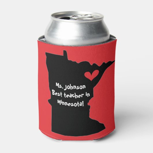 カスタマイズ可能なクーラーボックス、最高の先生 缶クーラー (缶正面)