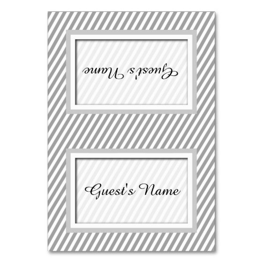 カスタマイズ可能なグストライプのレイ名座席表 テーブルナンバー (正面)