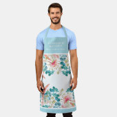 カスタマイズ可能なグビラとユーカリ エプロン (着用した状態)