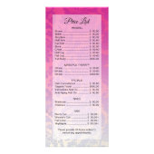 カスタマイズ可能なグラデーションサロンスパカードテンプレート ラックカード (裏面)