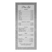 カスタマイズ可能なグラデーションサロンスパカードテンプレート ラックカード (裏面)