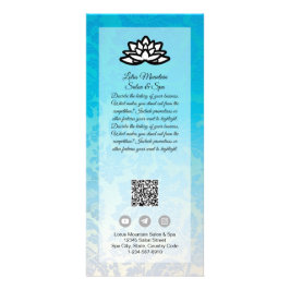 カスタマイズ可能なグラデーションサロンスパカードテンプレート ラックカード