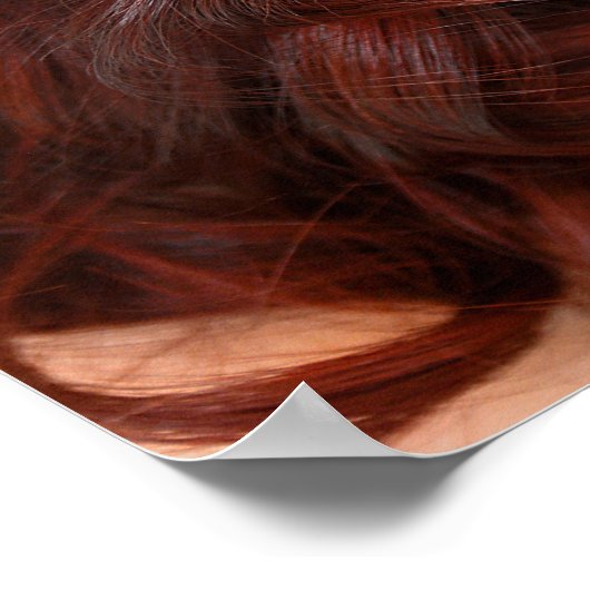 カスタマイズ可能なグラデーション火災のサロンポスター ポスター (角)