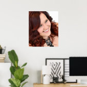 カスタマイズ可能なグラデーション火災のサロンポスター ポスター (ホームオフィス)