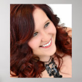 カスタマイズ可能なグラデーション火災のサロンポスター ポスター (正面)