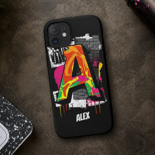 カスタマイズ可能なグラフィティスタイルの文字「A」グラフィック iPhone 11 ケース