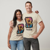 カスタマイズ可能なグラフィティ文字「B」で名前を表現 Tシャツ (ユニセックス)