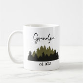 カスタマイズ可能なグランドパ日付 – 初めてのおじいちゃん コーヒーマグカップ (左)