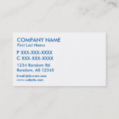 カスタマイズ可能なグリッターギリシャ国旗の名刺 名刺 (裏面)