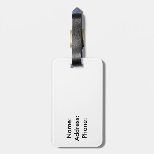 カスタマイズ可能なグリッタープエルトリコ国旗の荷物タグ ラゲッジタグ (裏面縦)