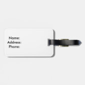 カスタマイズ可能なグリッタープエルトリコ国旗の荷物タグ ラゲッジタグ (裏面横)