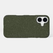 カスタマイズ可能なグリッターMoss iPhone 16ケース (裏面横)