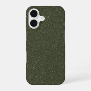 カスタマイズ可能なグリッターMoss iPhone 16ケース