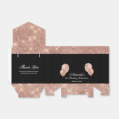 カスタマイズ可能なグリムブラックとローズゴールド フェイバーボックス (折り畳みなし)