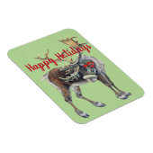 カスタマイズ可能なグリーティングを備えたクリスマスマウス マグネット (右側)