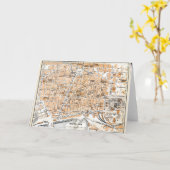 カスタマイズ可能なグリーティングカードトラベルバルセロナスペイン カード (黄色い花)