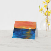 カスタマイズ可能なグリーティングカード カード (黄色い花)