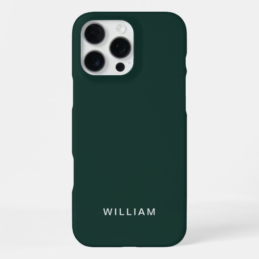 カスタマイズ可能なグリーンカラーのiPhoneケース iPhoneケース (裏面)