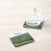 カスタマイズ可能なグリーンヒルズコースターセット コースター (右側)