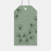 カスタマイズ可能なグリーンビジネスサンキューラベル ギフトタグ (裏面)