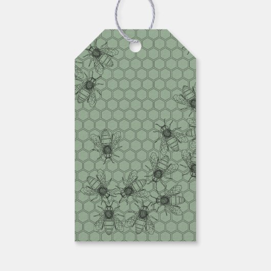 カスタマイズ可能なグリーンビジネスサンキューラベル ギフトタグ (裏面)