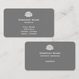 カスタマイズ可能なグレーの名刺 名刺