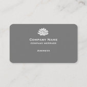 カスタマイズ可能なグレーの名刺 名刺 (裏面)
