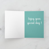 カスタマイズ可能なグレートダン誕生日 カード (内部)