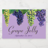 カスタマイズ可能なグレープゼリーとジャムラベル フードラベル (シングルラベル)