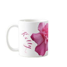 カスタマイズ可能なケリー名かわいらしピンクローズフローラ