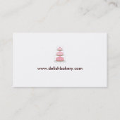 カスタマイズ可能なケーキのベーカリーの名刺 名刺 (裏面)