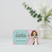 カスタマイズ可能なケーキデザイナー名刺 名刺 (スタンド正面)