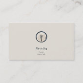 カスタマイズ可能なケータリングパーソナルシェフレストラン 名刺 (正面)