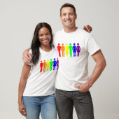 カスタマイズ可能なゲイファミリーレインボーLGBTQプライド Tシャツ (ユニセックス)