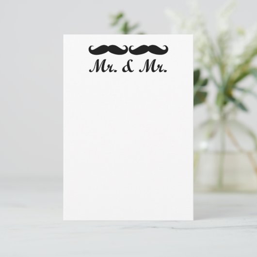 カスタマイズ可能なゲイ結婚式招待状 招待状 (スタンド正面)