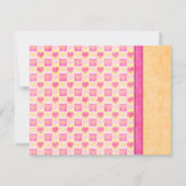 カスタマイズ可能なゲルベラダイシーの返信カード 出欠カード (裏面)