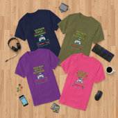 カスタマイズ可能なゲーマータグ「リスポーン リピート リチャージ」 Tシャツ